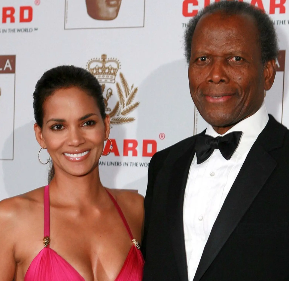 Halle berry and her father